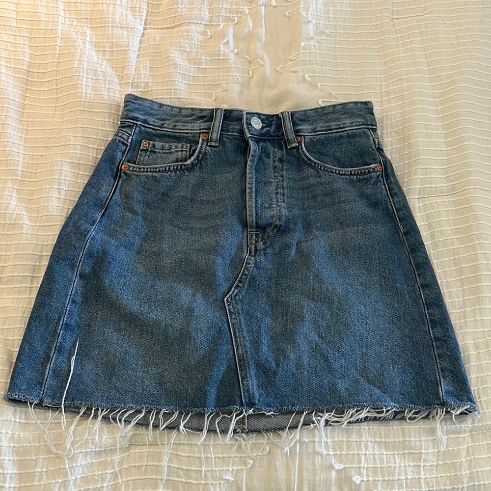 H&M Blue Denim Skirt